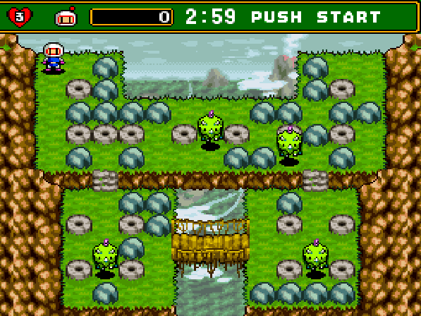 Super Bomberman 4 - SNES game screenshot (1996) by Hudson Soft
